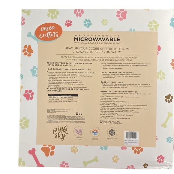 New Pink Sky Doggy Heated Flat Plush Doll - Picture 4 of 6